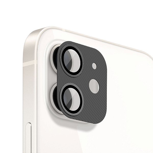 Protetor de Lente de Câmera de Alumínio para iPhone 12 Mini - Preta - Gshield