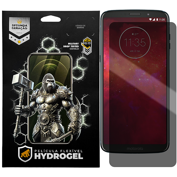 Película para Motorola Moto Z3 Play - Privacidade Hydrogel - Gshield