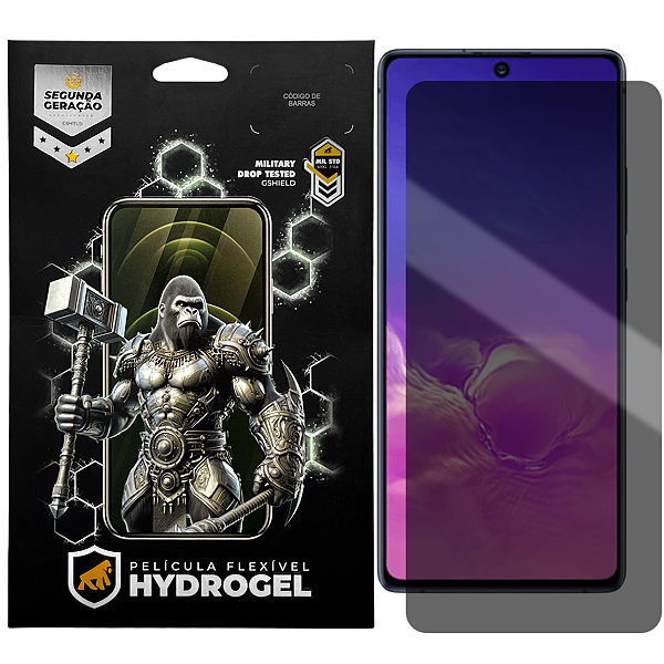 Película para Samsung Galaxy S10 Lite - Privacidade Hydrogel - Gshield