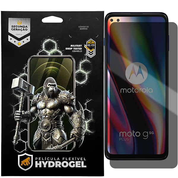 Película para Motorola Moto G 5G Plus - Privacidade Hydrogel - Gshield