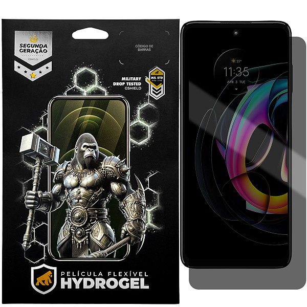 Película para Motorola Moto Edge 20 Lite - Privacidade Hydrogel - Gshield