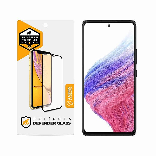 Película para Samsung Galaxy A53 5G - Defender Glass Preta - Gshield