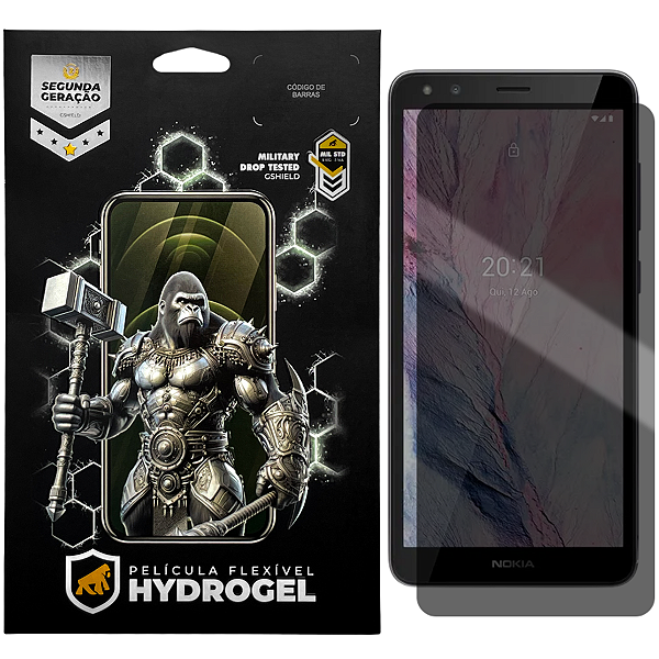 Película para Nokia C01 Plus - Privacidade Hydrogel - Gshield