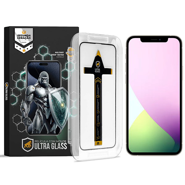 Película para iPhone 12 Pro - Ultra Glass - Preta - Gshield