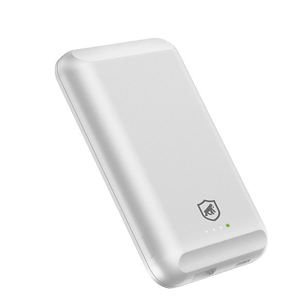 Carregador Portátil Nano Snap Wireless - Branco - Gshield