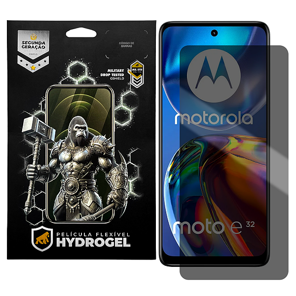 Película para Motorola Moto E32 - Privacidade Hydrogel - Gshield