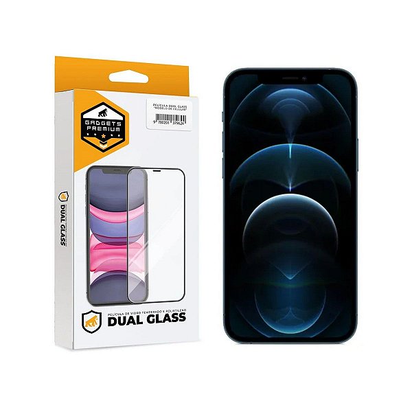 Película para iPhone 12 Pro - Dual Glass Preta - Gshield