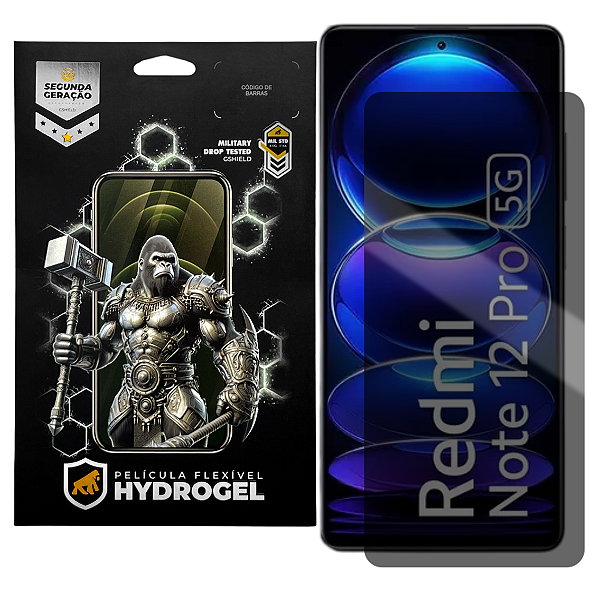 Película para Xiaomi Redmi Note 12 Pro 5G - Privacidade Hydrogel - Gshield
