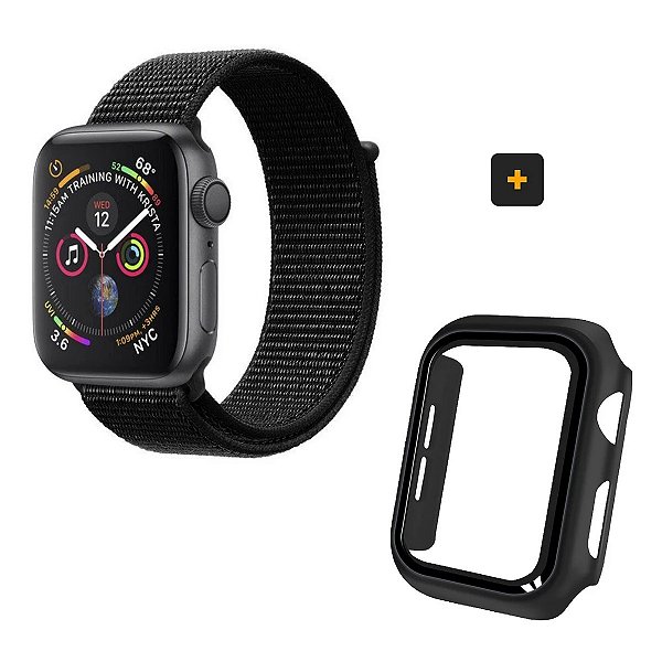 Case para Apple Watch 45MM (Series 7) + Pulseira para Apple Watch Ballistic - Gshield