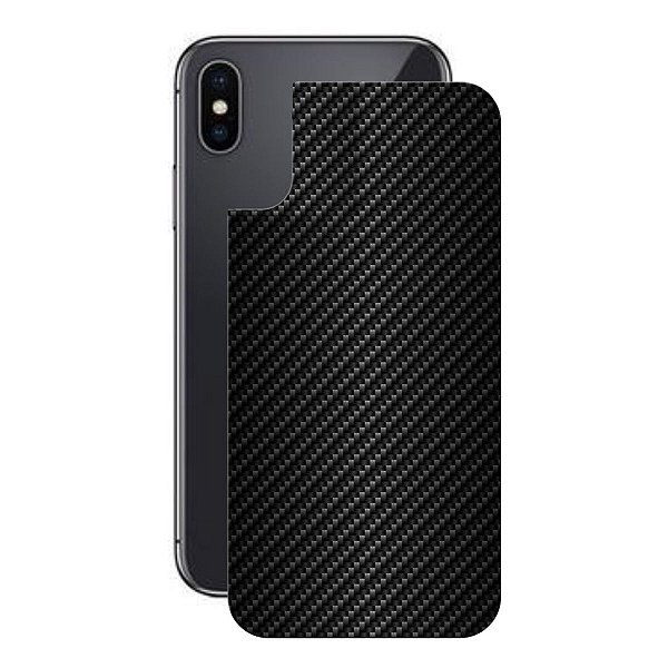 Película para iPhone XS Max - Traseira de Fibra de Carbono Preta - Gshield