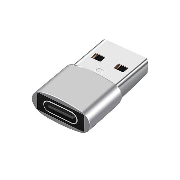 Adaptador Tipo C / USB - Prata - Gshield
