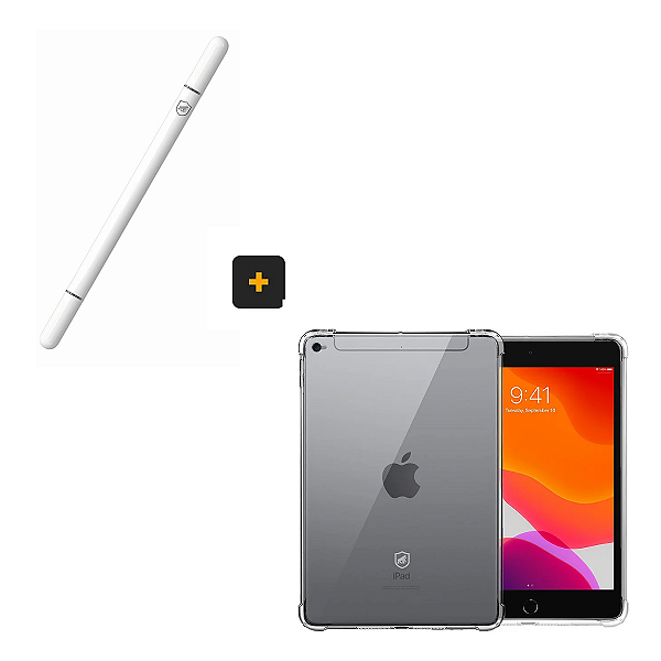 Kit Capa Clear para iPad Mini 4 / 5 (7.9) e Caneta Dinamic Touch e esferográfica - Gshield