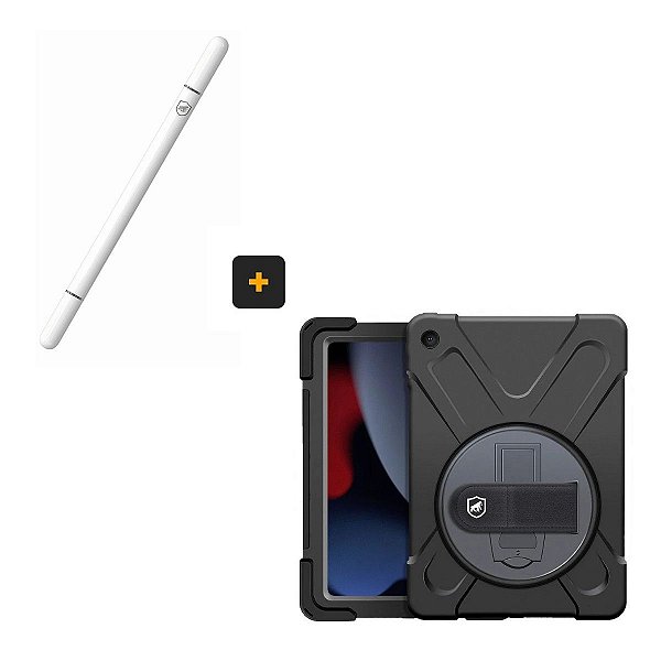 Kit Capa Phantom e Caneta Dinamic para iPad 10.2 ( 7 / 8 / 9 Geração) - Gshield