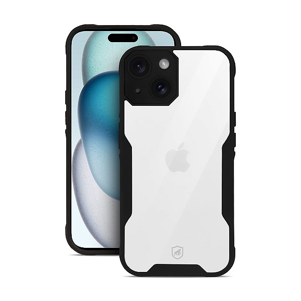 Capa para iPhone 15 - Dual Shock Sense Preta - Gshield