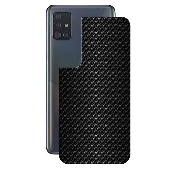 Película para Samsung Galaxy A51 - Traseira de Fibra de Carbono Preta - Gshield