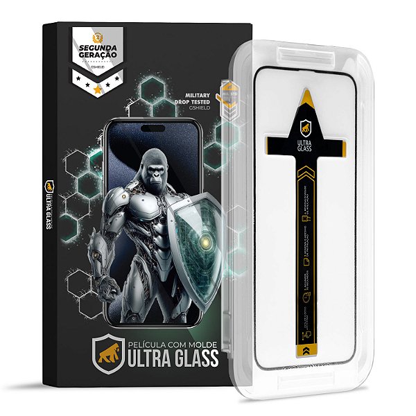 Película para iPhone 15 Plus - Ultra Glass - Preta - Gshield