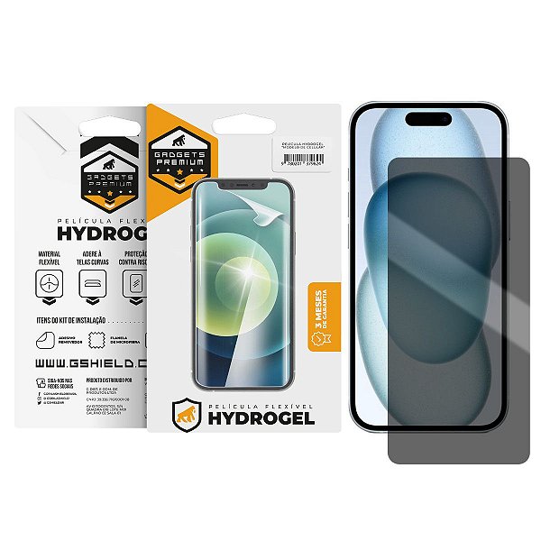 Película para iPhone 15 - Privacidade Hydrogel - Gshield