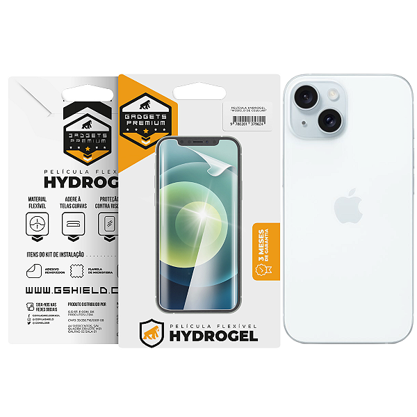 Película para iPhone 15 Plus - Traseira Hydrogel HD - Gshield