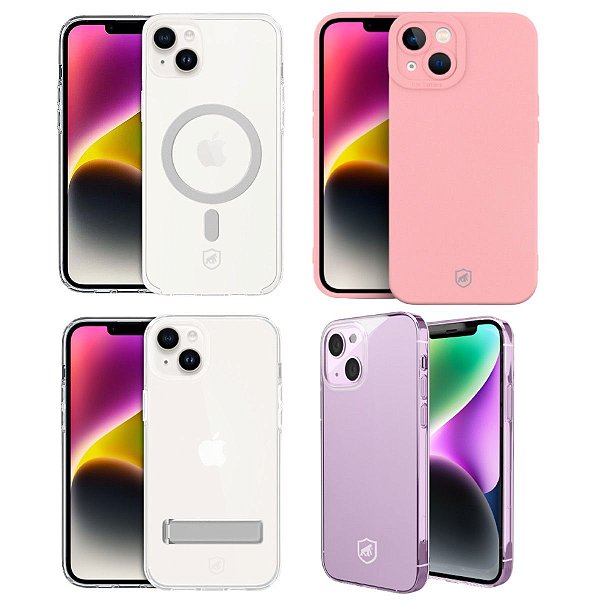 Capa para iPhone 14 - Rosa - Silicon Cloud - Gshield - Gshield - Capas para  celular, Películas, Cabos e muito mais