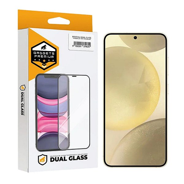 Película para Samsung Galaxy S24 - Dual Glass Preta - Gshield