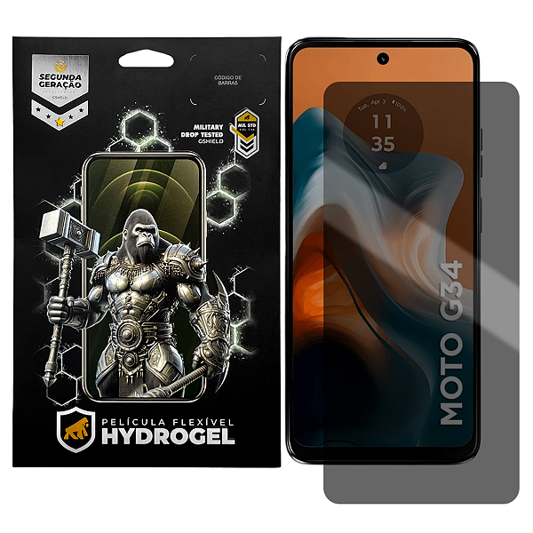 Película para Motorola Moto G34 5G - Privacidade Hydrogel - Gshield