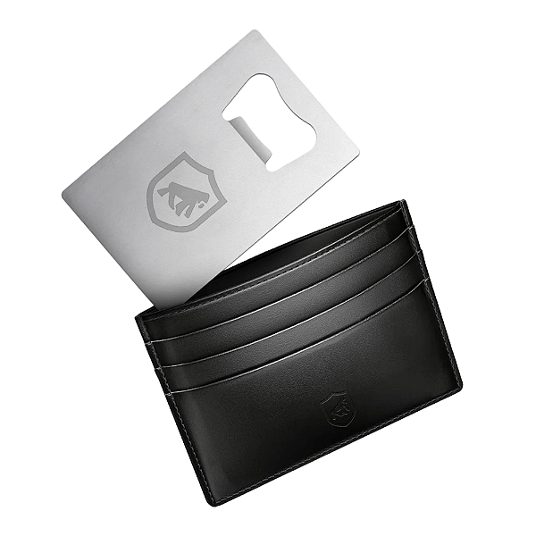 Kit Carteira Porta Cartão RFID Ultra Safe e Cartão Abridor em Metal - Gshield