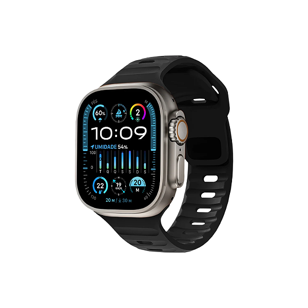 Pulseira Para Apple Watch 42 / 44 / 45 / 49MM Victus - Preta - Gshield