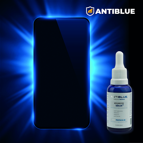 Kit Sérum Facial Anti-idade (1 Unidade) + Película Antiblue para iPhone (Protege a visão e o envelhecimento da pele)