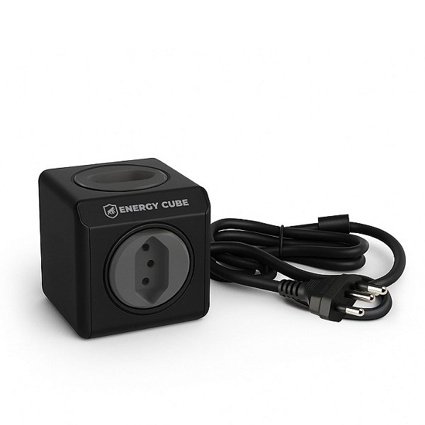 Filtro de Linha Multiplicador de Tomadas Bivolt - 5 Tomadas e Cabo de 1,5M - Energy Cube - Gshield