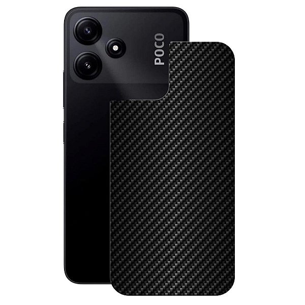 Película para Xiaomi Poco M6 Pro 5G - Traseira de Fibra de Carbono Preta - Gshield