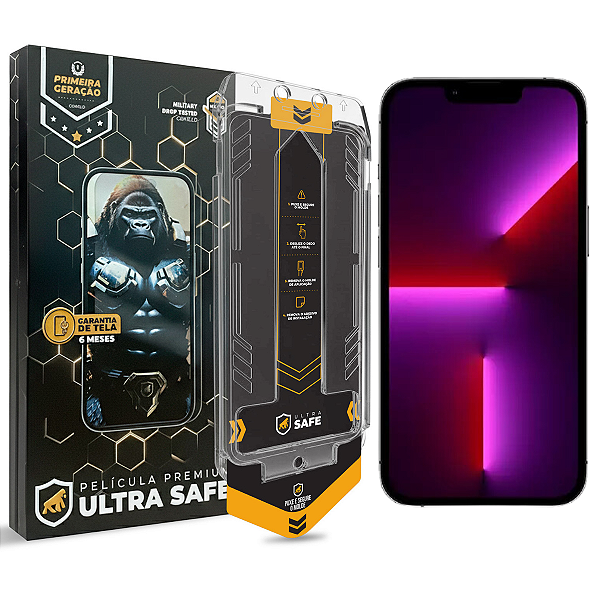 Película para iPhone 13 Pro - Ultra Safe - 6 meses de garantia de tela - Gshield