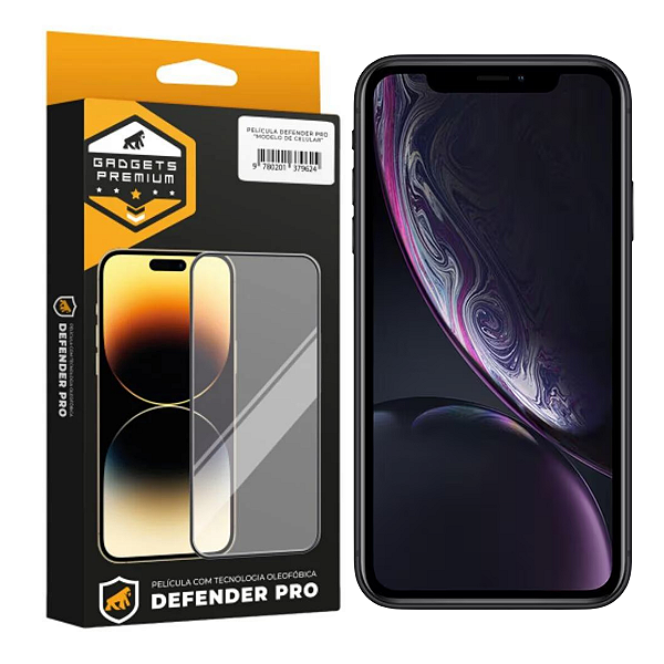 Película para iPhone XR - Defender Pro - Preta - Gshield