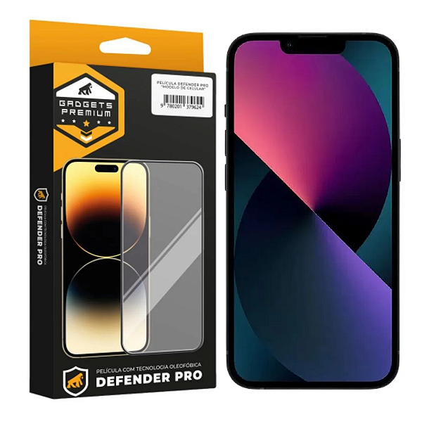 Película para iPhone 13 - Defender Pro - Preta - Gshield