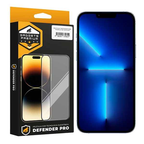 Película para iPhone 13 Pro Max - Defender Pro - Preta - Gshield