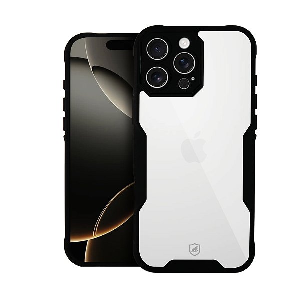 Capa para iPhone 16 Pro - Dual Shock Sense Preta - Gshield