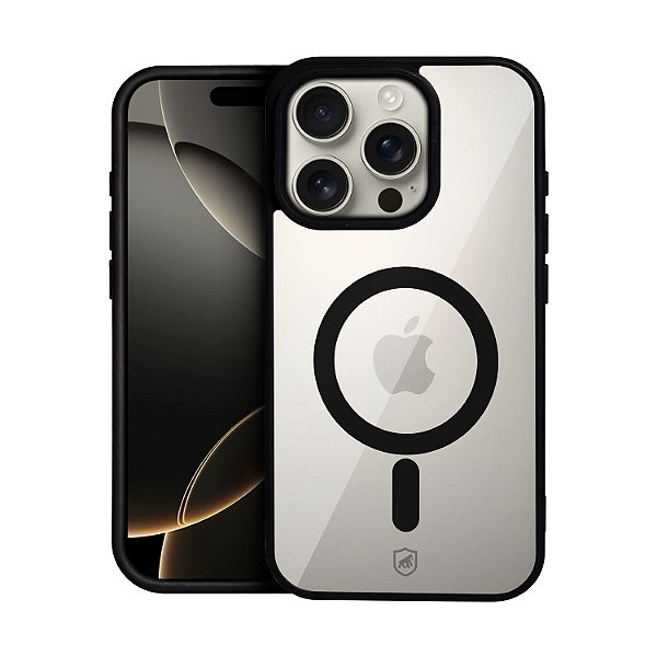 Capa MagSafe para iPhone 16 Pro Max - Preta - Gshield