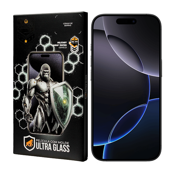 Película para iPhone 16 Pro - Ultra Glass - Preta - Gshield