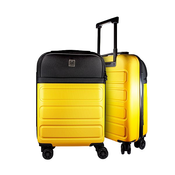 Mala de bordo para Viagem - Com bolso para Notebook - Armor - Amarela - Gshield