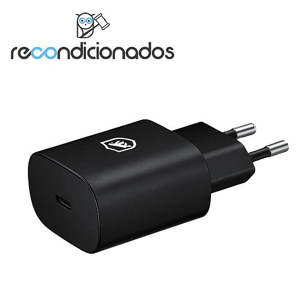 Carregador Turbo Tipo C - QC 3.0 até 25W - Preto (Recondicionado) - Gshield