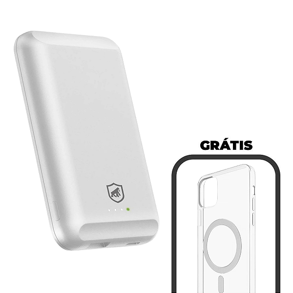 Compre 1 Carregador Portátil Nano Snap Magsafe e Ganhe 1 Capa Magsafe para iPhone - Gshield