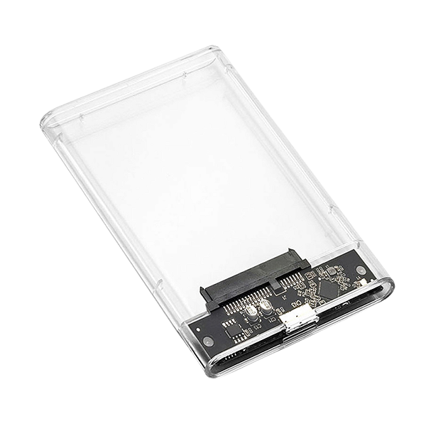 Case Gaveta para HD Externo - Transparente - Verde