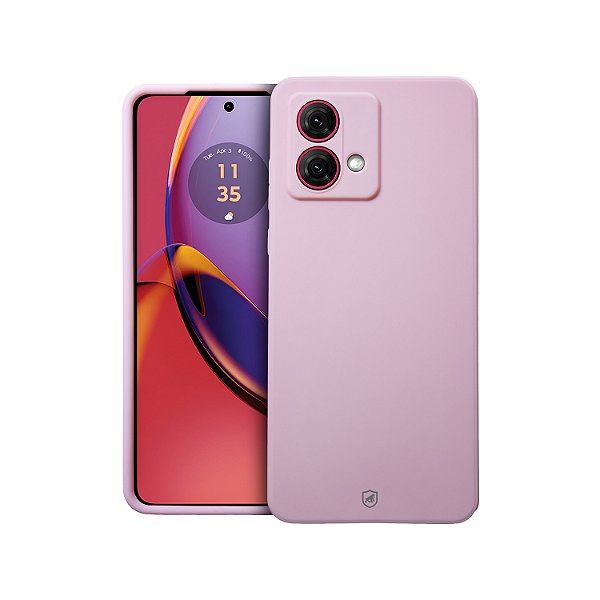 Capa para Motorola Moto G84 - Silicon Veloz - Rosa - Gshield