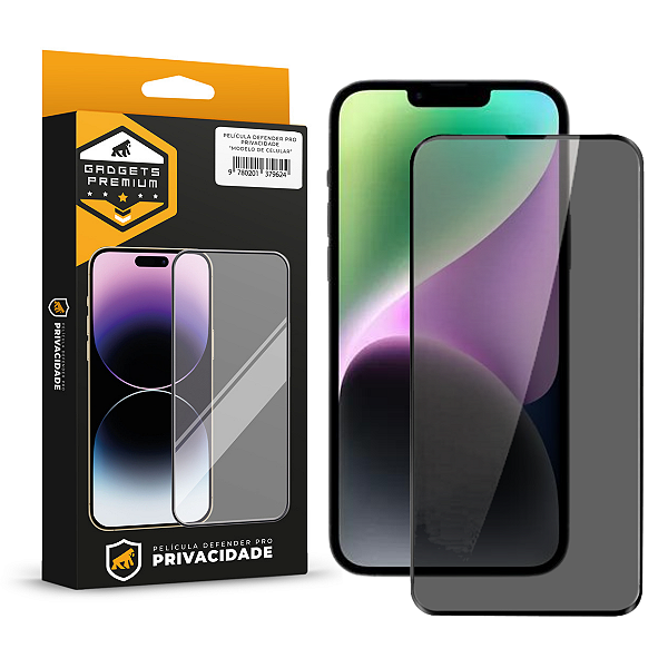 Película para iPhone 14 Plus - Defender Pro Privacidade - Preta - Gshield