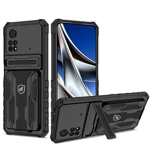 Kit Snap Guardian - Clip + Braçadeira + Capa para Xiaomi Poco X4 Pro 5G - Gshield