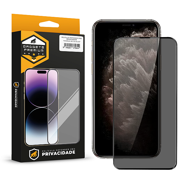 Película para iPhone 11 Pro - Defender Pro Privacidade - Preta - Gshield