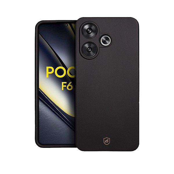 Capa para Xiaomi Poco F6 5G - Silicon Veloz - Preta - Gshield