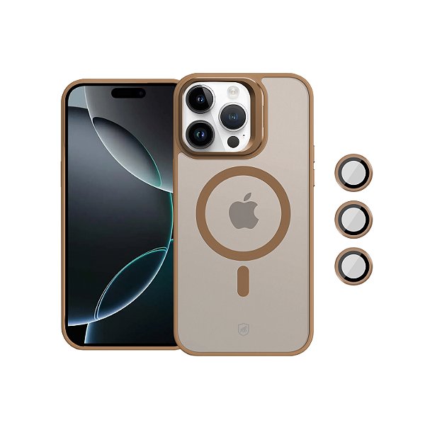 Capa para iPhone 16 Pro - MagSafe Titanium Desert - Gshield