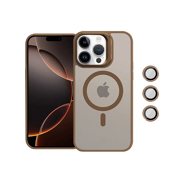 Capa para iPhone 16 Pro Max - MagSafe Titanium Desert - Gshield