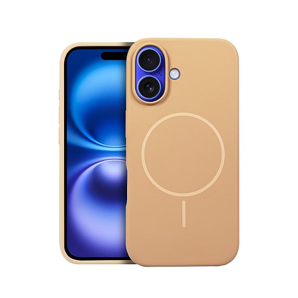 Capa para iPhone 16 - Silicon Liquid Magsafe - Desert - Gshield