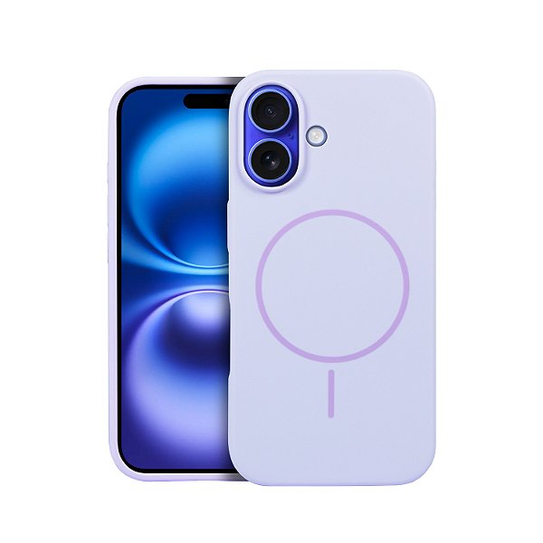 Capa para iPhone 16 - Silicon Liquid Magsafe - Lilás - Gshield